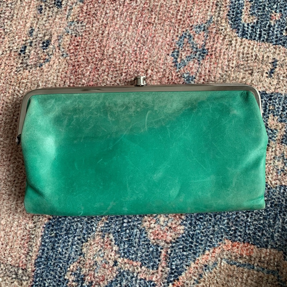 Green Hobo clutch wallet